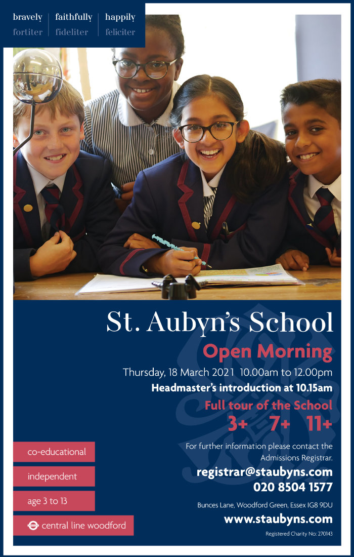 Advert: St Aubyn's School