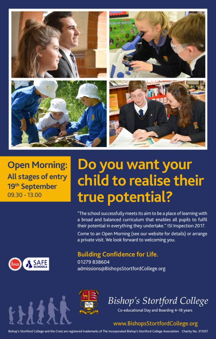 Advert: Bishop's Stortford College