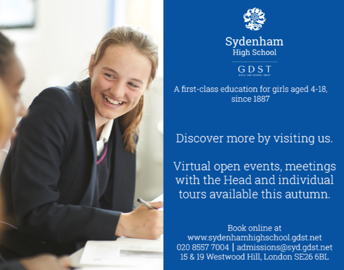 Advert: Sydenham High School GDST