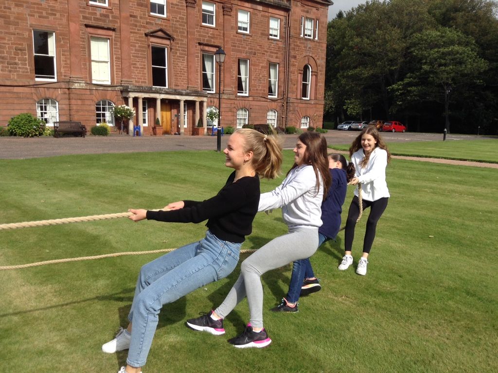 USE Kilgraston pupils playing traditional playground games - 1